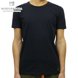 スコッチアンドソーダ SCOTCH＆SODA 正規販売店 メンズ クルーネック 無地 半袖Tシャツ CLASSIC SOLID COTTON CREWNECK TEE 149005 0002 NIGHT 父の日 プレゼント ラッピング