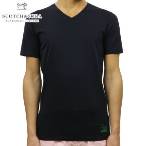 �X�R�b�`�A���h�\�[�_ SCOTCH��SODA ���K�̔��X �����Y V�l�b�N ���n ����T�V���c CLASSIC SOLID COTTON V-NECK TEE 149006 0002 NIGHT