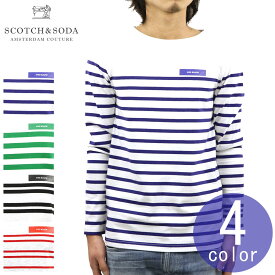 スコッチアンドソーダ ロンT メンズ 正規販売店 SCOTCH＆SODA ボートネック ボーダー 長袖Tシャツ BOAT NECK ENGINEERED STIRPES LONG SLEEVE TEE 150526