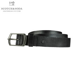 スコッチアンドソーダ ベルト メンズ 正規販売店 SCOTCH＆SODA レザーベルト BASIC NOS CLASSIC LEATHER BELT BLACK 153665 89300 08