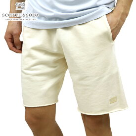 スコッチアンドソーダ ショートパンツ メンズ 正規販売店 SCOTCH＆SODA ボトムス スウェットショートパンツ RELAXED ORGANIC COTTON SWEAT SHORT 155128 0003 12534 31 ECRU