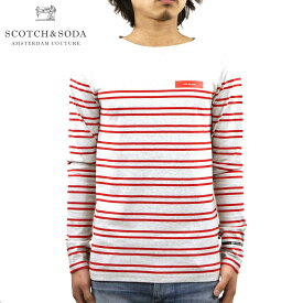 スコッチアンドソーダ ロンT メンズ 正規販売店 SCOTCH＆SODA 長袖Tシャツ ボートネックTシャツ BOAT NECK ENGINEERED STIRPES LONG SLEEVE TEE 150526 83401 17 COMBO A