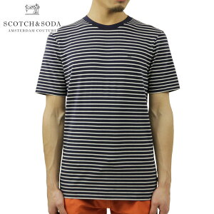 �X�R�b�`�A���h�\�[�_ T�V���c �����Y ���K�̔��X SCOTCH��SODA �N���[�l�b�N����T�V���c �{�[�_�[�� BASIC NOS WIDER NECK ELASTANE BORDER TEE 154386 0217 COMBO A