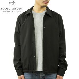 スコッチアンドソーダ アウター メンズ 正規販売店 SCOTCH＆SODA コーチジャケット 軽量仕様　 LIGHTWEIGHT RECYCLED POLYESTER COACH JACKET 160649 08 31810 08 BLACK