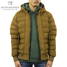 スコッチアンドソーダ アウター メンズ 正規販売店 SCOTCH＆SODA ダウンジャケット WATER-REPELLENT SHORT PUFFER JACKET TABACCO MELANGE 166467 4212 41811 36