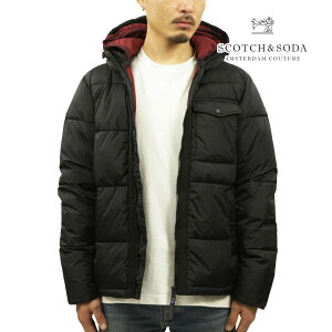 �X�R�b�`�A���h�\�[�_ �p�t�@�[�W���P�b�g �����Y ���K�̔��X SCOTCH&SODA �A�E�^�[ �W���P�b�g HOODED PUFFER JACKET BLACK 169101 0008 61804 08