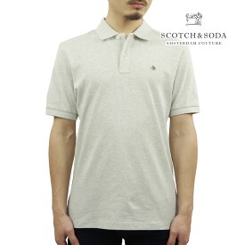 スコッチアンドソーダ ポロシャツ メンズ 正規販売店 SCOTCH＆SODA 半袖ポロシャツ ピケポロ BASIC ORGANIC PIQUE POLOS SHIRT 165320