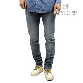 スコッチアンドソーダ メンズ ジーンズ 正規販売店 SCOTCH＆SODA デニム ジーパン ボトムス BASIC THE RALSTON REGULAR SLIM FIT JEANS 165604 3625 65524 68 AQUA BLUE