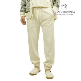 スコッチアンドソーダ メンズ スウェットパンツ 正規販売店 SCOTCH＆SODA オーガニックコットン ボトムス ORGANIC COTTON-FELPA SWEATPANT 163679 0001OFF WHTE