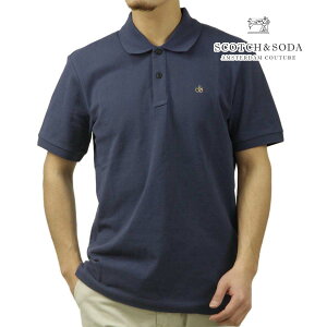 XRb`Ah\[_ Y |Vc K̔X SCOTCH&SODA S Rbg SEASONAL CORE COTTON POLO SHIRTS M 180097 401 34501 76 ATLANTIC BLUE