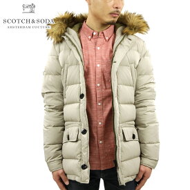 スコッチアンドソーダ アウター メンズ 正規販売店 SCOTCH＆SODA ジャケット Long hooded jacket with fake fur at hood edge 10014 08 D15S25