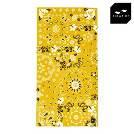 スロウタイド メンズ レディース ビーチタオル 正規販売店 SLOWTIDE バスタオル AXEL BEACH BATH TOWEL STRP042 CURRY