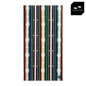 スロウタイド メンズ レディース ビーチタオル 正規販売店 SLOWTIDE ビーチタオル バスタオル HARLOW BEACH BATH TOWEL ST928 BLACK