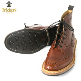 20%OFFセール 【販売期間 4/24 20:00～4/27 9:59】 トリッカーズ TRICKERS 正規販売店 カントリーブーツ TRICKER'S M2508 WING TIP SHOES MARRON ANTIQUE D00S20