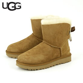 【ポイント10倍 4/24 20:00～4/27 9:59】 アグ ブーツ レディース 正規品 UGG ミニベイリーボウ ムートンブーツ MINI BAILEY BOW 1016501-CHE CHESTNUT