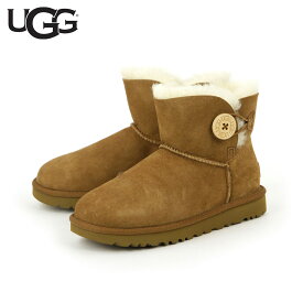 【ポイント10倍 4/24 20:00～4/27 9:59】 アグ ブーツ レディース 正規品 UGG ミニベイリーボウ ムートンブーツ MINI BAILEY BUTTON 1016422-CHE CHESTNUT