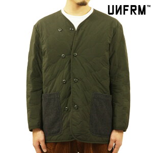 jtH[ AEghA X^_[h LeBOWPbg Y K̔X UNFRM OUTDOOR STANDARD m[J[WPbg PACKABLE SANDWICH QUILT THINSULATE NO COLLAR JACKET AW-2190-OL OLIVE