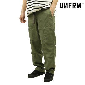 ユニフォーム アウトドア スタンダード メンズ ワークパンツ 正規販売店 UNFRM OUTDOOR STANDARD ロングパンツ ボトムス LINEN COTTON EASY WORK PANTS 1515 OLIVE