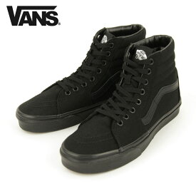 バンズ スニーカー メンズ 正規販売店 VANS スニーカー スケートハイ VANS SK8-HI BLACK/BLACK/BLACK VN000TS9BJ4