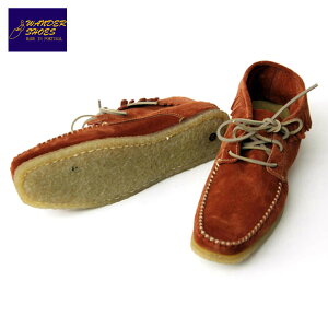 �����_�[�V���[�Y WANDER SHOES ���K�̔��X �N���[�v�V���[�Y CREPE SHAMAN SHOES SUEDE RED RED D15S25