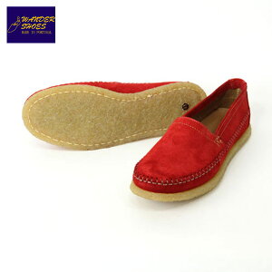 30%OFFN[|Z[ yp 12/4 20:00`12/11 1:59z _[V[Y WANDER SHOES K̔X SLIP ON 4530 CREPE SUEDE RED D15S25