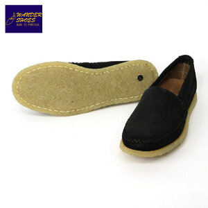 y|Cg10{ 11/4 20:00`11/11 1:59z _[V[Y WANDER SHOES K̔X SLIP ON 4530 CREPE SUEDE BLACK D15S25