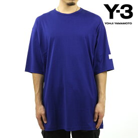 ワイスリー メンズ 半袖Tシャツ 正規品 Y-3 コットン クルーネック ロゴ LOOSE FIT BOXY SHORT SLEEVE TEE IB4802 MYSTERY INK