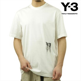 ワイスリー メンズ 半袖Tシャツ 正規品 Y-3 クルーネック コットン ロゴ GFX SS TEE IZ3123 OFF WHITE