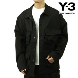 ワイスリー メンズ ワークシャツ 正規品 Y-3 コットン オーバーシャツ LS PKT SHIRT IR6248 BLACK