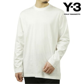 ワイスリー メンズ 長袖Tシャツ 正規品 Y-3 クルーネック コットン ロンT U LS TEE LONG SLEEVE T-SHIRT JD9832 CORE WHITE
