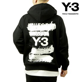 【ポイント10倍 7/19 20:00〜7/26 1:59】 ワイスリー メンズ パーカー 正規品 Y-3 バックプリント プルオーバー フーディー U GFX HOODIE PULL PARKA JN4882 BLACK