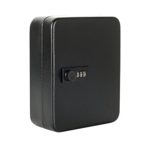 ダイヤル式 キーボックス 20個収容 キーケース 小型 壁掛け 壁付け 鍵管理 オフィス 家庭 専用キーホルダー付き 業務用 玄関 インテリア オシャレ ホワイト ブラック 白 暗証番号