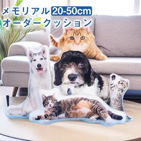 【★P2倍＆スーパーSALE限定価格！】オリジナル クッション 抱き枕 背もたれ枕 名入れ 抱き枕 オーダー メモリアルクッション 両面写真 ペット メモリアルクッション オーダー オーダークッション ペット 肖像画 動物 猫 犬 オーダーメイドクッション 記念品