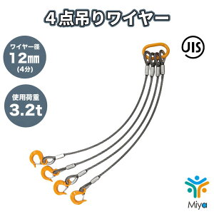 4�_�݂胏�C���[ 6mm�`12mm x 1m�`8m (2���`4���j3.2t JIS�K�i ���b�N���H 6x24�@A�� �݂胏�C���[�@�݂��@�ʊ|���@�N���[����Ɓ@KITO�@�����O�@�t�b�N�@���C���[�@�i�����p�@3t�j�y���������z
