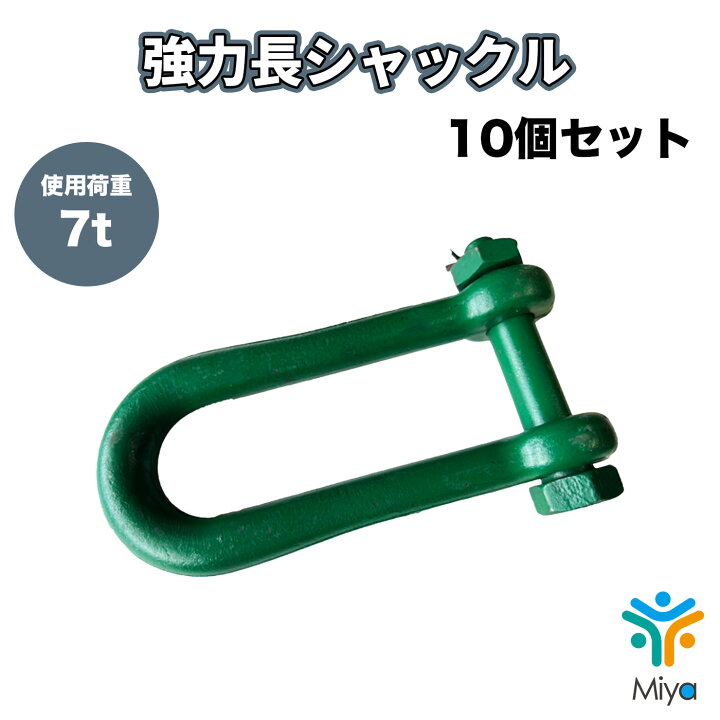 楽天市場】強力長ｼｬｯｸﾙ 7ton （10個）22-170mm ﾎﾞﾙﾄﾅｯﾄ SB 7t 22x170 