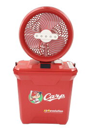 広島カープ　AirRevolution　MIST　FAN　広島　広島カラー　ミストファン　ポータブル扇風機　熱中症対策　冷風機　扇風機　小型　コードレス　プロ野球