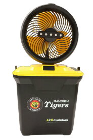 阪神タイガース　AirRevolution　MIST　FAN　阪神　阪神カラー　ミストファン　ポータブル扇風機　熱中症対策　冷風機　扇風機　小型　コードレス　プロ野球