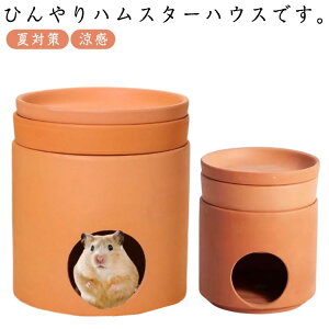 ハムスター ひんやり ハウス ハムスターベッド 陶器製 涼感 ハムスターのおへや ハムスターハウス 小屋 夏対策 ひんやり ベッド おへや ハムスターケージ 寝床 可愛い おしゃれ ハリネズミ