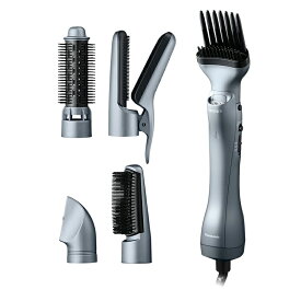 パナソニック Panasonic エアスタイラー ナノケア ノーブルグレー EH-KN9L-H ナノイー イオンチャージ 風温切替SET/DRY クールショット（冷風スイッチ） 5種類のアタッチメント ボリュームアップ 誕生日 クリスマス ギフト
