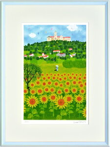 【はりたつお】 【大全紙シリーズ】「パンノンハルマの丘」 絵画 アートパネル インテリア 額装品 プレゼント 大全紙