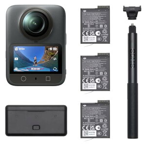DJI Osmo 360 �A�h�x���`���[�R���{ 360�x�A�N�V�����J���� Vlog�J���� �o�b�e���[3�t�� �l�C�e�B�u8K ���� 4K/120fps & 170°�u�[�X�g�r�f�I �X�|�[�c Vlog�p�A�N�V�����J����