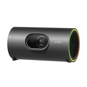 JMGO PicoPlay+ �c���e�\�R���p�N�g�v���W�F�N�^�[ �yGoogle TV����/Netflix����APP�g�p�� / 450ISO���[���� / ��]�ł���{�g���^/�I�[�g�t�H�[�J�X/���A���^�C���␳/�S������`�␳/���^ / 8W�X�s�[