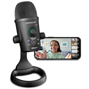 Roland ���[�����h GO:PODCAST iPhone��Android�X�}�z��PC�EMac�Ή� �w�����؂�ւ��\ �R���e���c�N���G�[�^�[�E�X�g���[�}�[/�z�M�҂�e�����[�N���� USB�R���f���T�[�}�C�N �z�M�����x���A�b�v��