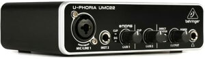 BEHRINGER �x�����K�[ �}�C�N�v���A���v���� USB�I�[�f�B�I�C���^�[�t�F�C�X UMC22