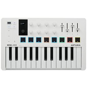 Arturia MIDI �L�[�{�[�h �R���g���[���[ MiniLab 3 �z���C�g