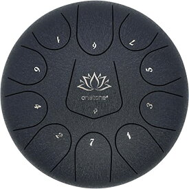 ワントーン ONETONE タングドラム Dメジャースケール 11音 10" Navy OTTG-10/NV [専用バッグ、取扱説明書(楽譜集付)、マレットx2本、マレット置き、フィンガーピックx4、キーナンバーステッカー付属