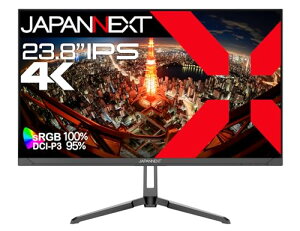 JAPANNEXT 23.8�C���` IPS�p�l������ 4K(3840x2160)�𑜓x �t�����j�^�[ JN-IPS2380UHDR HDMI DP HDR sRGB:100% DCI-P3:95%�y2�N�ۏ؁z