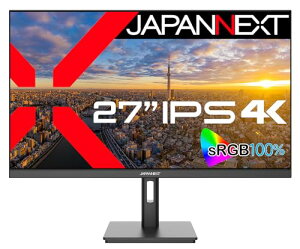 JAPANNEXT 27�C���` ���j�^�[ 4K UHD 3840x2160�𑜓x IPS �f�B�X�v���C (HDMI/DisplayPort/�X�s�[�J�[����/VESA�Ή�/�u���[���C�g�J�b�g) JN-IPS2709UHDR