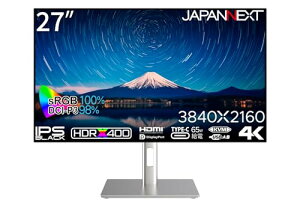 �y�@�zJAPANNEXT 27�C���` ���j�^�[ 4K UHD 3840x2160�𑜓x IPS BLACK �f�B�X�v���C (KVM/HDMI/DisplayPort/�X�s�[�J�[����/��������/��](�s�{�b�g)�@�\/�u���[���C�g�J�b�g) JN-iB4FL272U-C6-H