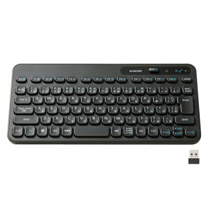 �G���R�� ���C�����X �L�[�{�[�h ���� �����u������ �R���p�N�g Caps Lock�@�\�������X�C�b�`���� 500���񍂑ϋv�L�[�̗p �R�� Windows 11/10 �Ή� �u���b�N TK-CM10DMKBK